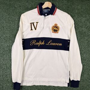 Polo Ralph Lauren St Moritz Switzerland Snow World Cup Rugby Style Long Sleeve S
